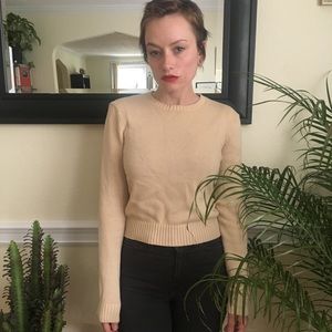 American Apparel crew neck crop sweater